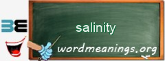 WordMeaning blackboard for salinity